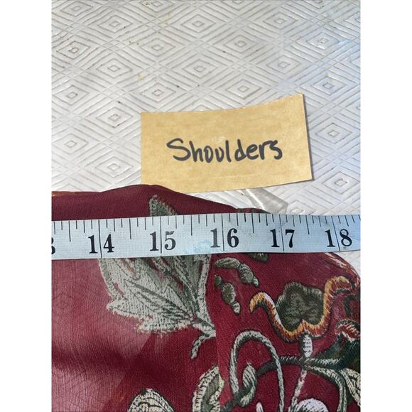 Kate & Lily Boho Tiered Maxi Dress Floral Stretch Flowy Long Sleeve Size 6 EUC - Picture 8 of 13